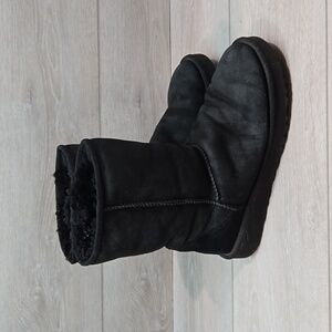 Ugg Australia Women Ankle Leather Sheepskin Boots shoes sz 9